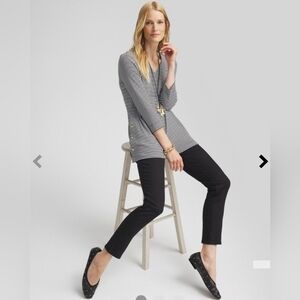 Chico's So Slimming Denim Pull-On Ankle Jeggings Size 3/16